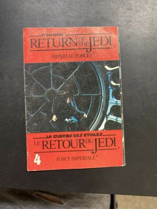1983 Star Wars General Mills Canada Cereal Booklet 4.  Return Of The Jedi