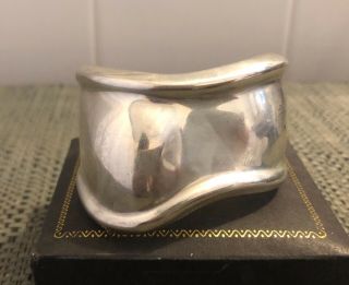 Vintage 1978 Elsa Peretti For Tiffany & Co Sterling Silver Bone Cuff Bracelet