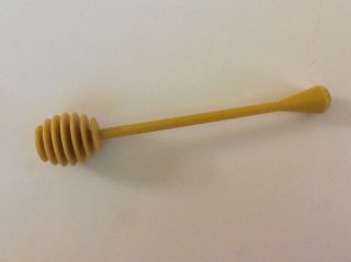 Vintage Wecolite Yellow Plastic Honey Spoon Drizzler Dipper Usa