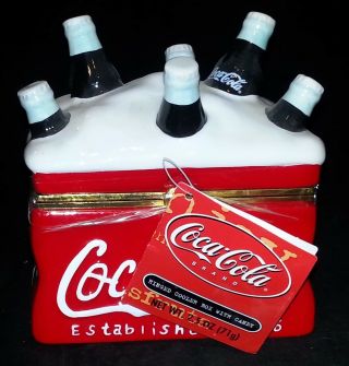 Coca - Cola Hinged Cooler Box With Cherry Flavored Candy - Factory