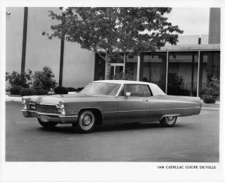 1968 Cadillac Coupe Deville Press Photo And Release 0013