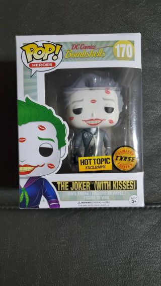 Funko Pop Heroes Dc Comics Bombshells 170 The Joker With Kisses Chase Hot Topic