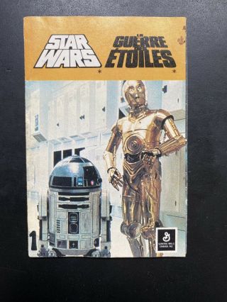 1983 Star Wars General Mills Canada Cereal Booklet 1.  La Guerre Des Etoiles