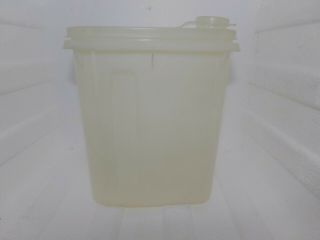 Vintage Tupperware Sheer White Store N Pour Pitcher Beverage Buddy 792 - 1