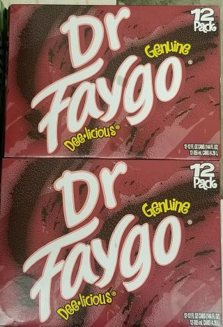 1x 12oz 12pk Faygo Dr.  Faygo Soda Cans