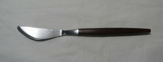 Vintage Ekco Eterna Canoe Muffin Stainless Butter Knife Faux Wood Handle