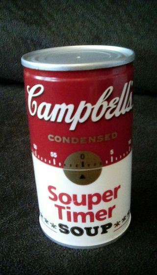 Farmhouse Kitchen Accent Vintage Campbell’s Soup Timer No Batteries Needed