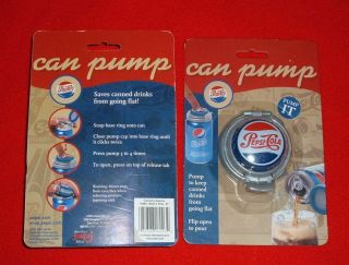 Pepsi Cola Can Pump & Pour Soda Pop Topper Jokari Vintage LOGO Keep Fresh 2