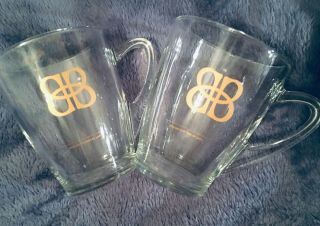 2 - Baileys Irish Cream Coffee Mugs Clear Glass Cups More Available