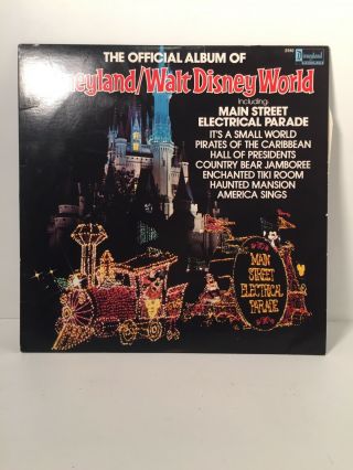 The Official Album Of Disneyland / Walt Disney World 1980 Lp Vinyl - Hype Sticker