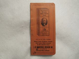 J.  C.  Mendenhall Medicine Co.  / Evansville,  Indiana - " Old " Booklet
