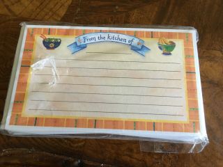 100 Recipe Cards 3 In.  By 5 In.  From The Kitchen Of