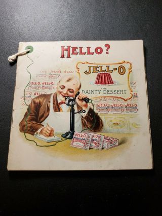 Vtg Pamphlet Jello Jell - O Cookbook Wonderful Pictures Recipes Hello? Telephone
