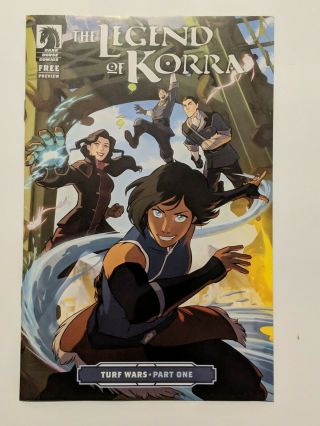 Rare Sdcc Preview The Legend Of Korra Turf Wars Part 1 Ashcan Comic Book