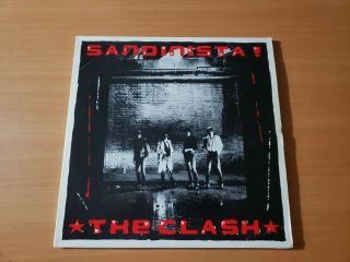 The Clash ‎– Sandinista Vinyl Lp Record Nm 1980 Epic E3x 37037 Fsln 1 Uk