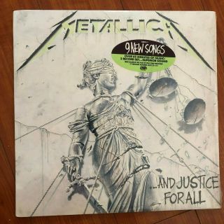 .  And Justice For All By Metallica Vinyl Elektra 1st Press Missing One Record