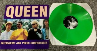 Queen - Interviews and Press Conferences LP - UK GREEN VINYL 12 BR 83 3