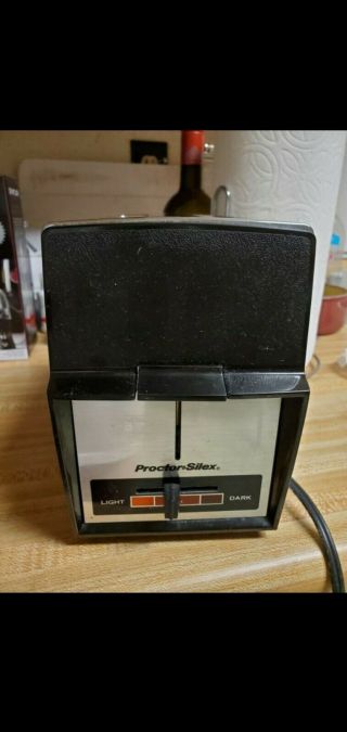 Thomas Vintage Proctor - Silex T204b 2 Slice Slot Chrome Toaster