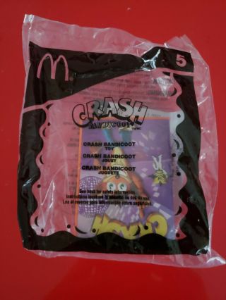 2005 Mcdonalds Happy Meal Toys Crash Bandicoot 5 Nib