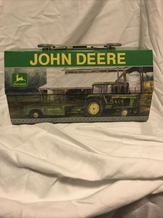 John Deere Tin Lunch Box With Wrench Handle