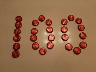 100 Coke Coca - Cola Red Bottle Caps