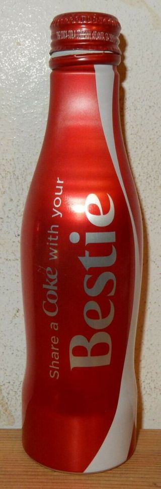 Coca Cola 2015 Share A Coke Bestie Aluminium Bottle Can From U.  S.  A.  (25cl)