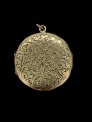 Victorian Locket Pendant Fob Hinged Gold Filled Aesthetic Heavy Exceptional 1880
