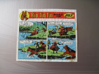 Vintage Bubble Chewing Gum Wrapper Rin Tin Tin Item 5
