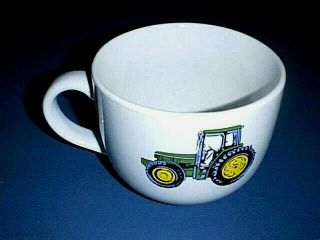 John Deere Green Tractor Nothing Runs Like A Deere Soup /cereal Bowl With Handle
