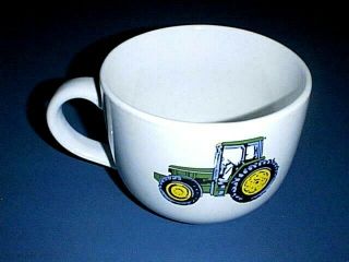 John Deere Green Tractor " Nothing Runs Like A Deere " Soup Or Cereal Bowl -