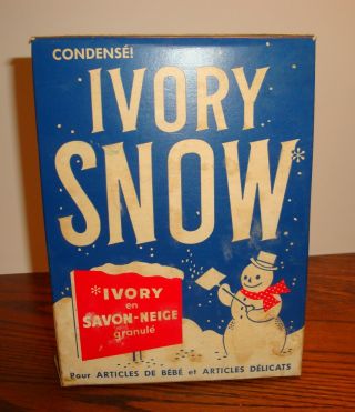 Vintage Opened Box Of Condensed Ivory Snow P & G Hamilton Ontario Canada