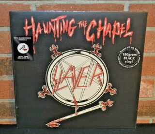 Slayer - Haunting The Chapel,  Import 180g Black Vinyl Ep 45rpm,  Poster & Insert
