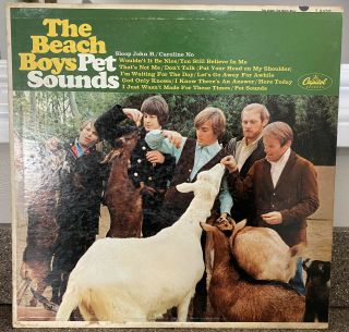 The Beach Boys Pet Sounds Lp 1966 Capitol T 2458 Mono