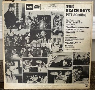 The Beach Boys Pet Sounds LP 1966 Capitol T 2458 Mono 2