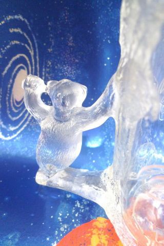 1997 COCA COLA Christmas Polar Bear FROSTY GLASS MUG 2