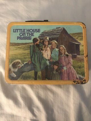 Vintage 1978 Metal Little House On The Prairie Lunch Box No Thermos