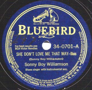 Blues - Sonny Boy Williamson " She Don 