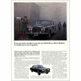 1967 Rolls Royce Silver Shadow: Lucky Enough To Own Vintage Print Ad