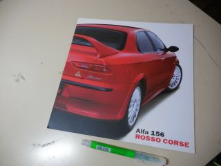 Alfa Romeo 156 Rosso Corse Japanese Brochure 2001/07 Gf - 932a2