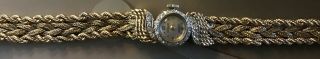 Vintage Le Coultre Ladies 14k Gold And Diamond Watch