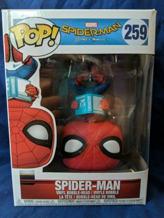 Funko Pop Marvel Walmart Exclusive Homecoming Gift Set Spiderman Upside Down 259