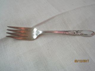 Vintage 1953 Oneida Community Silver Plated Salad Fork White Orchid