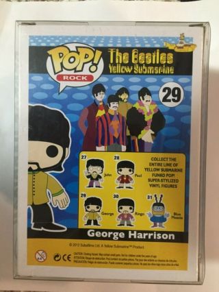 Funko Pop George Harrison The Beatles Yellow Submarine Vaulted 3