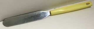 Ekco Stainless Usa Small Yellow Icing Spatula/spreader 8 1/2” Vg