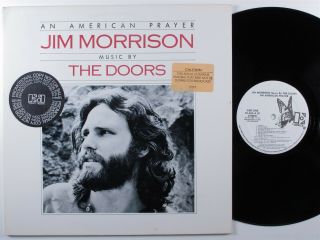 Doors/jim Morrison An American Prayer Elektra Lp Vg,  Wlp W/ Attached Booklet