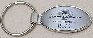 Tommy Bahama Ultra Premium Rum Metal Keychain Key Chain Last One