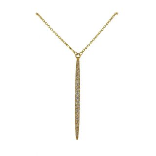 Gurhan Whisper 22k Gold Diamond Drop Pendant Necklace $3000