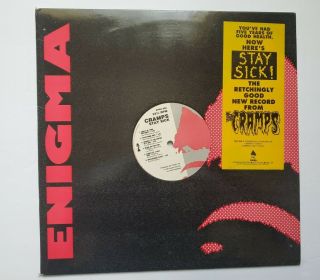The Cramps - Stay Sick - Vinyl Lp,  Very Rare Us Promo Pressing,  1990 Enigma