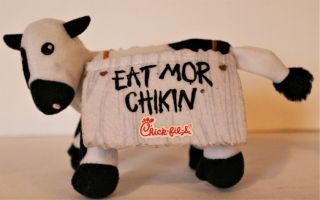 Chick Fila Cow Plush Eat More Chicken Small Stuffed Animal Toy 2014 Very Cute