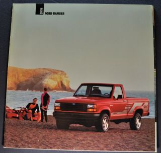 1991 Ford Ranger Pickup Truck Brochure Xlt Sport Stx 4x4 91